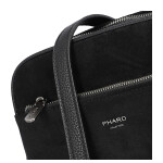 Semišová dámská crossbody kabelka Daniela, černá