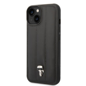 Pouzdro Karl Lagerfeld Quilted Puffy Ikonik Logo iPhone 14 Plus černé
