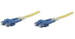 Intellinet žlutá / Optický kabel / SC/SC / Singlemode OS2 / Duplex / 1 m (470605)