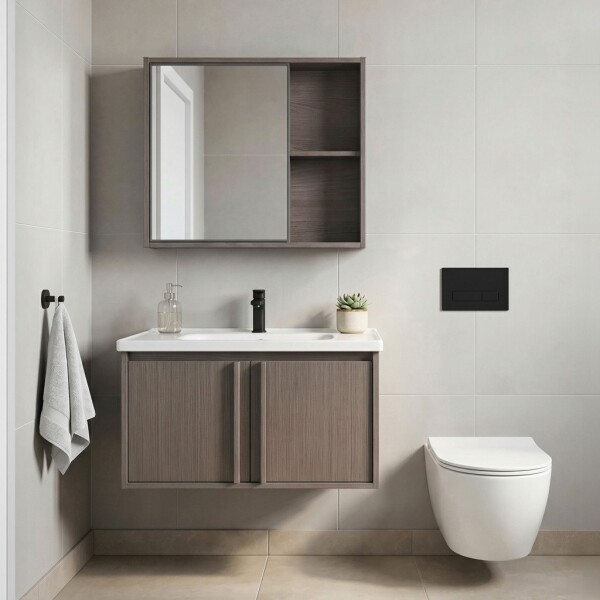REA - Sada koupelnového nábytku s umyvadlem Gama T25023 KJM 70CM REA-M0208