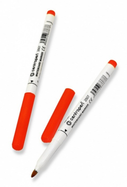 Značkovač Centropen 2507 stíratelný 1-2 mm červený