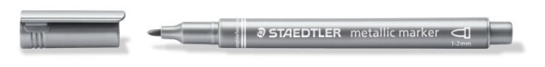 Staedtler metalický dekorační popisovač 1-2 mm stříbrný