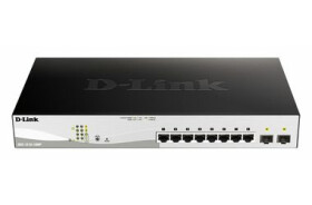 D-Link DGS-1210-10MP / 8-Port PoE Gigabit WebSmart Switch / 8x gigabit RJ45 / 2x gigabit SFP / PoE+ 130W (DGS-1210-10MP)
