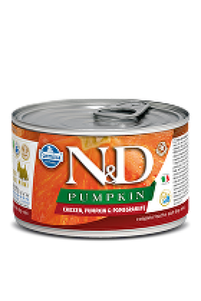 N&D DOG PUMPKIN Adult Chicken & Pomegranate Mini 140g