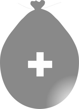 Balónek znak + stříbrný balonky.cz Balónek znak + stříbrný balonky.cz