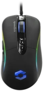 SICANOS RGB Gaming Mouse černá / drátová herní myš / optická / 5000 DPI / 7 tlačítek / USB-A / 1.8m (SL-680013-BK)