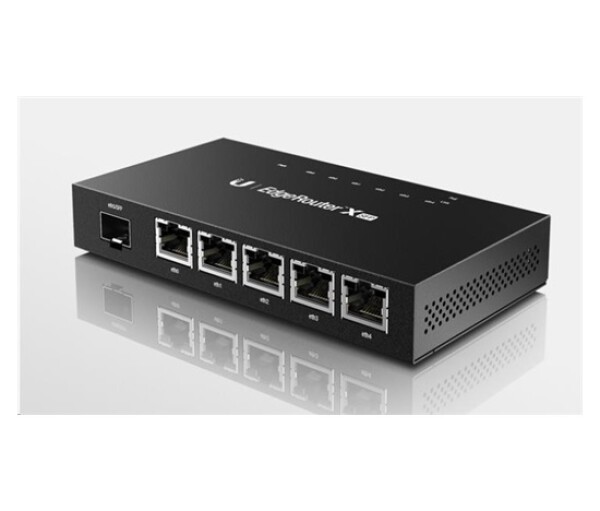 UBNT EdgeMAX EdgeRouter X SFP [880MHz dual-core CPU, 256MB RAM, EdgeOS, 5 gigabitových portů s PoE, SFP] EDF_1015579