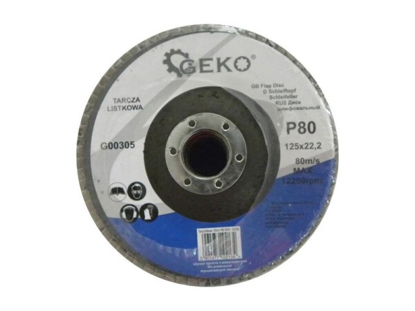 GEKO G00305 / Lamelový kotouč / 125 x 22.2 mm / P80 (G00305)