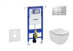 GEBERIT - Duofix Set předstěnové instalace, klozetu a sedátka Ideal Standard Tesi, tlačítka Sigma30, Aquablade, SoftClose, matný chrom/chrom 111.355.00.5 NU7