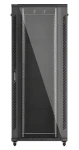 Lanberg FF01 černá / Racková skříň / 19" / 42U / 800x1000 mm / Prosklené dveře (FF01-8042-12B)