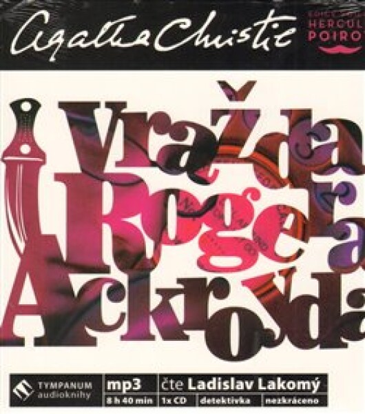 Vražda Rogera Ackroyda - 1CDmp3 (čte Ladislav lakomý) - Agatha Christie