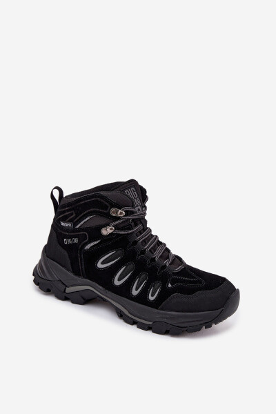 Pánské kožené trekové boty Big Star HI-POLY SYSTEM – černé Velikost: 43