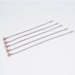 Emporial stříbrný náramek na přívěsky Rose gold 14k růžové zlato 4013 Velikost: 19 cm
