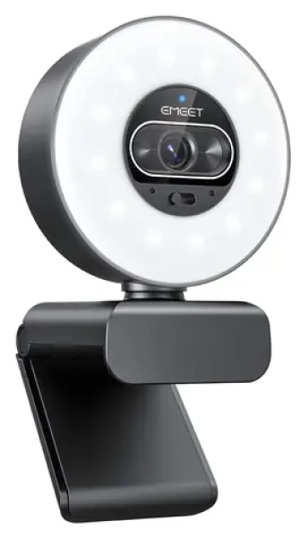 Emeet SmartCam S600L / Webová kamera / UHD 4K / 60 fps / kruhové světlo / mikrofon (E3153)