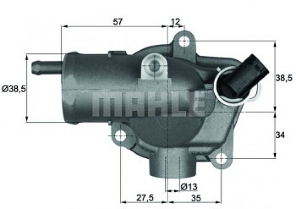 MAHLE Termostat MERCEDES E-CLASS (W210) E200 E220 E270 (92°)