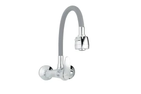 JB Sanitary Nástěnná baterie SLIM, rozteč 100 mm, šedé flexi ramínko A10 33 98