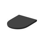 CERSANIT - Toaletní sedátko LARGA ovál SLIM WRAP DUR SC EO ONE BUTTON antracit BOX K98-0266