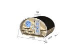 Frodo oválná sudová sauna Thermowood