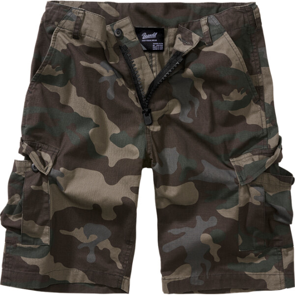 Brandit Kalhoty krátké dětské Kids BDU Ripstop Shorts darkcamo 158/164