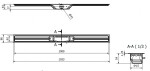 I-Drain - Linear 54 Nerezový sprchový žlab, délka 100 cm, s hydroizolací ID4M10001X1