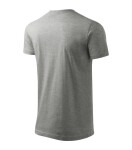 Heavy New tričko unisex tmavě šedý melír XL