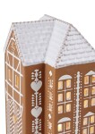 KÄHLER Porcelánový svícen Gingerbread Lighthouse Large, hnědá barva, keramika