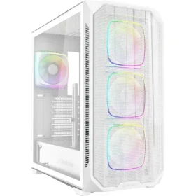 Sharkoon AK5M RGB bílá / ATX / 2x USB 3.2 / 1x USB-C / 4x 120mm / bez zdroje / průhledná bočnice (4044951041688)