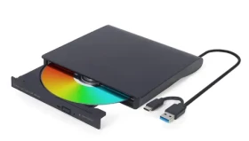 Gembird Externí DVD mechanika černá / Optická mechanika / USB (DVD-USB-031)