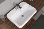 VILLEROY & BOCH - Architectura Umyvadlo zápustné, 600x450 mm, s přepadem, otvor pro baterii, CeramicPlus, alpská bílá 5A6760R1