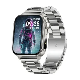Colmi P80 stříbrná / Chytré hodinky / 1,83 palcový displej / Bluetooth volání / IP67 (P80 Steel Silver)