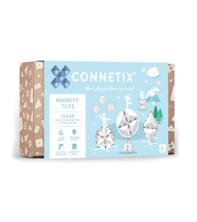 Connetix Connetix Tiles - Magnetická Stavebnice Průhledná Rozšiřující Sada 24 ks