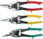 Vorel Sada nůžek na plech 250 mm CrNi / Nůžky na plech / sada 3 ks - rovné, pravé, levé / HRC 60-62 (TO-48330)