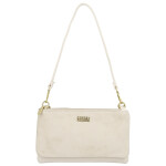 Stylová dámská semišová kabelka na rameno Amanda, béžová