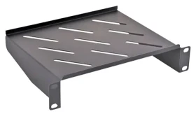 Lanberg Police do racku 10" černá / Police do racku / 10" / 1U / 254x180 mm / nosnost 20 kg (AK-1012-B)