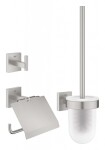 GROHE - QuickFix Start Cube Set doplňků pro toaletu 3 v 1, supersteel 41123DC0