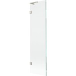 MEXEN/S - Lunar L vanová zástěna FIX 50 x 150, transparent, nikl kartáčovaný 897L-050-000-97-00