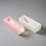 Cake star Krabička na makronky růžová 20,8x7,4x5,6 cm (na 6 kusů)