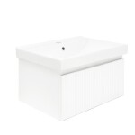 Koupelnová skříňka s umyvadlem SAT Evolution 58x30x44,8 cm bílá mat SATEVO60WMU1 SATEVO60WMU1
