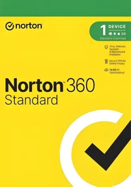 Norton 360 Standard / Antivirový software / cloudové úložiště 10 GB / 1 zařízení / 2 roky (21435516)