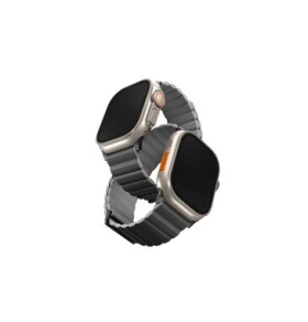 UNIQ Revix Premium Edition Reversible Magnetic řemínek pro Apple Watch 49 45 44 42 mm - CHARCOAL (šedá) (8886463684283)