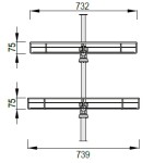 Strong Karusel 1/2 kruh uchycení na tyč (229372)