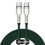 Cable USB-C to USB-C Baseus Cafule, 100W, 2m (green)