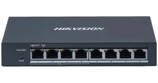 Hikvision DS-3E0508P-O / Switch / 8x 10/100/1000 Mb/s / 4x PoE / 60 W (DS-3E0508P-O)