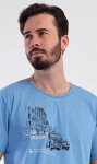 Pánské pyžamo šortky Felix modrá XL