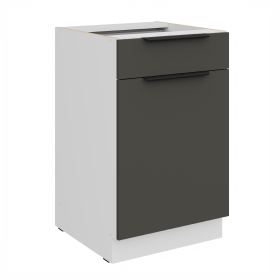 Spodní skříňka Aria 50 D 1F 1S BB - Premium Box Barva korpusu: Bílá, Barva dvířek: GR - Graphite AFM