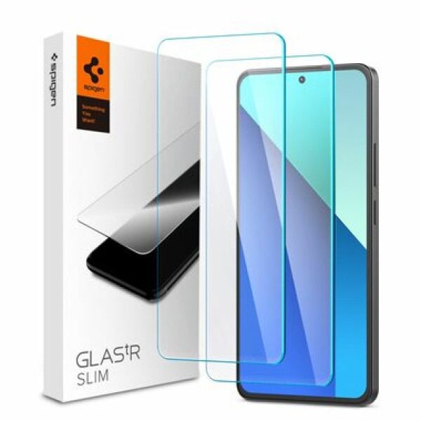 Spigen Glass tR Slim 2 Pack ochranné sklo pro Xiaomi Redmi Note 13 / 2ks (AGL08295)