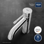 GROHE - Essence New Umyvadlová baterie s výpustí Push-Open, chrom 23797001