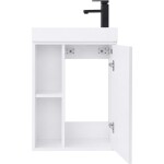 CERANO - Umyvadlová skříňka pro WC Sofia - bílá matná - 49,5x62x25 CER-670747