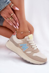 Dámské Sneakersy Na Platformě Béžové Tenanela 37