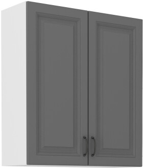 Horní skříňka Stilo 80 G-90 2F Barva korpusu: Bílá, Barva dvířek: Dust Grey